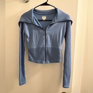 Urban Outfitters BDG Fitted Zip Up Jacket Black